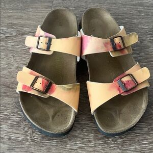Birkenstock Papillio Sandals pink orange size 39 narrow